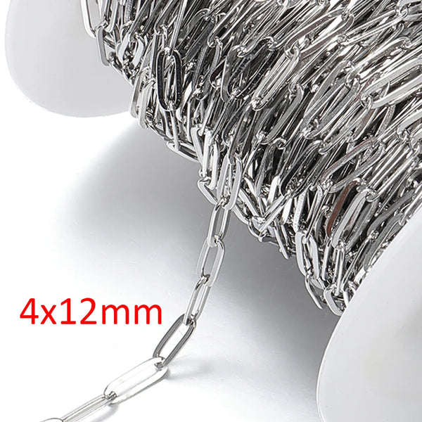 No Fade Stainless Steel Chain – 2M Gold Chain for DIY Jewelry Making