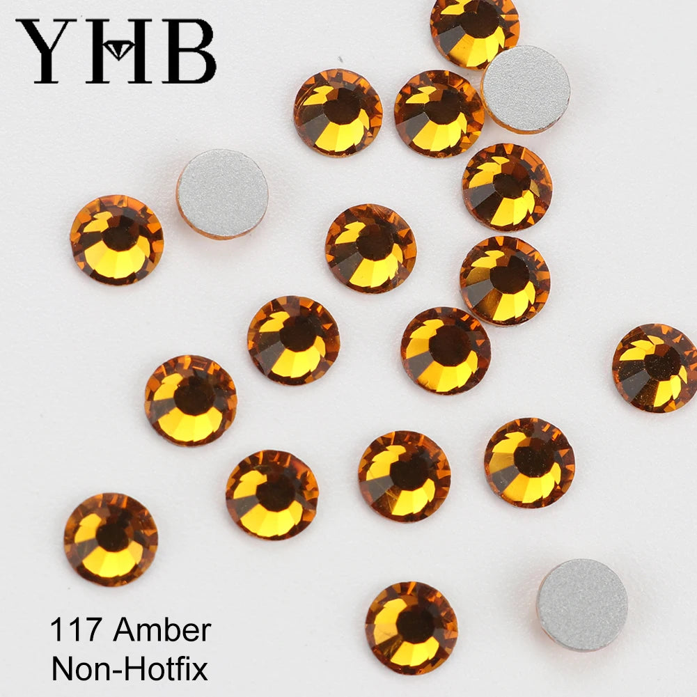 YHB Cold-Fix Crystal Rhinestones – 101–133 PCS for DIY Crafts