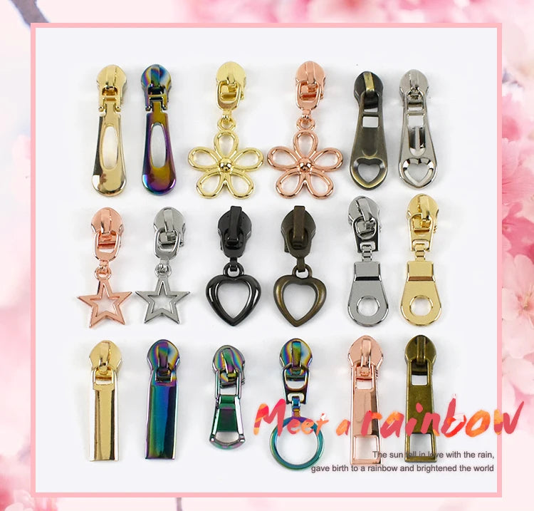 #5 Nylon Zipper Sliders – Replacement Pullers for Bags, Jackets & Sewing Repair (10/30PCS)