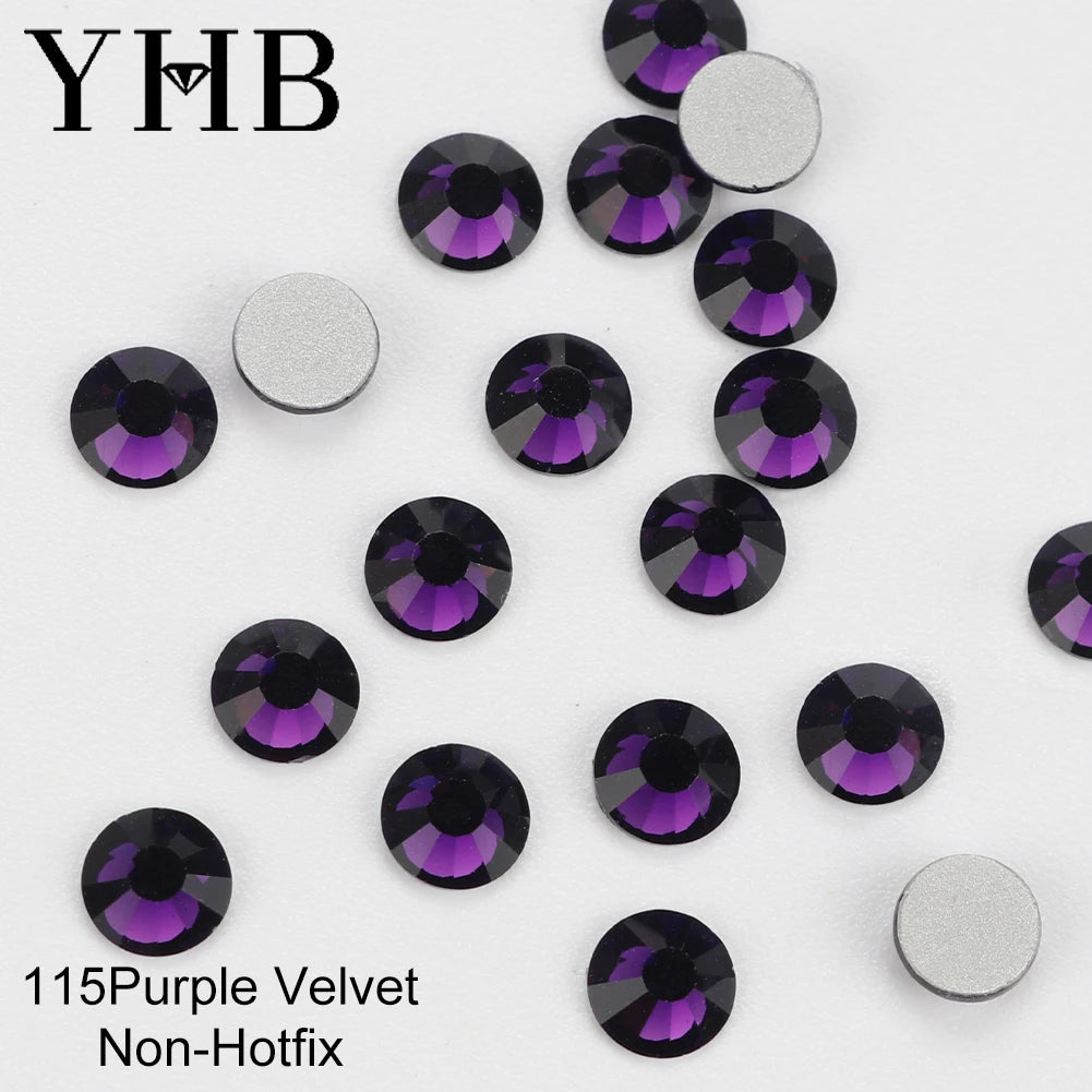 YHB Cold-Fix Crystal Rhinestones – 101–133 PCS for DIY Crafts
