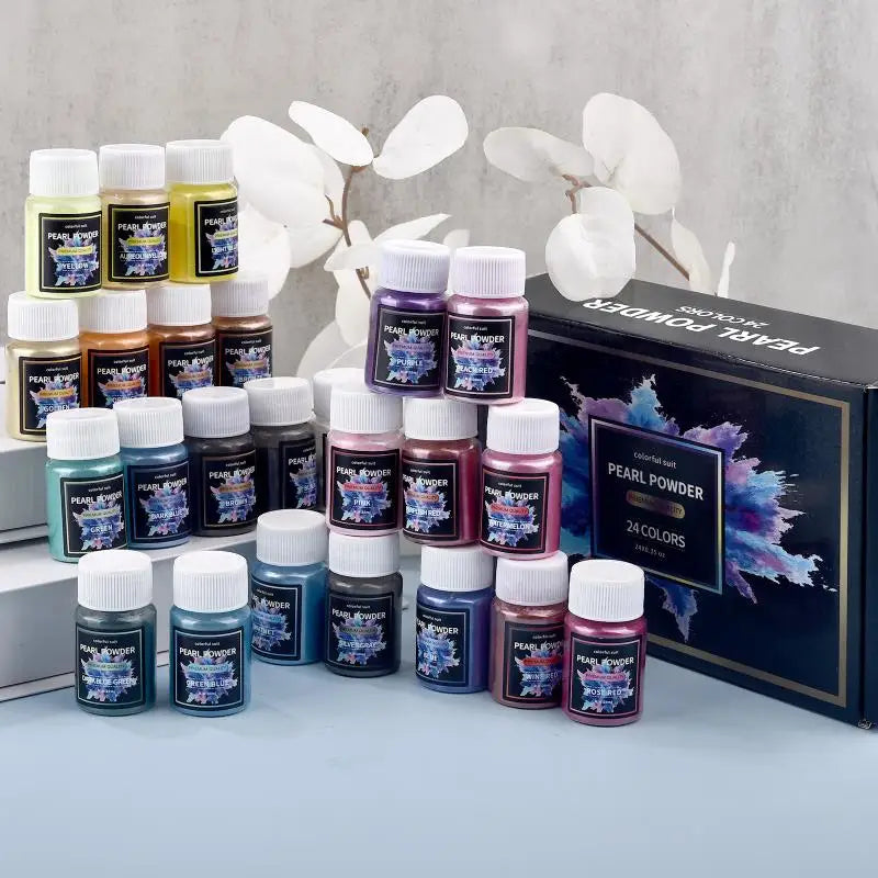 Epoxy Resin Dye Mica Powder Set – 6/24/30PCS Pigments for Jewelry & Crafts
