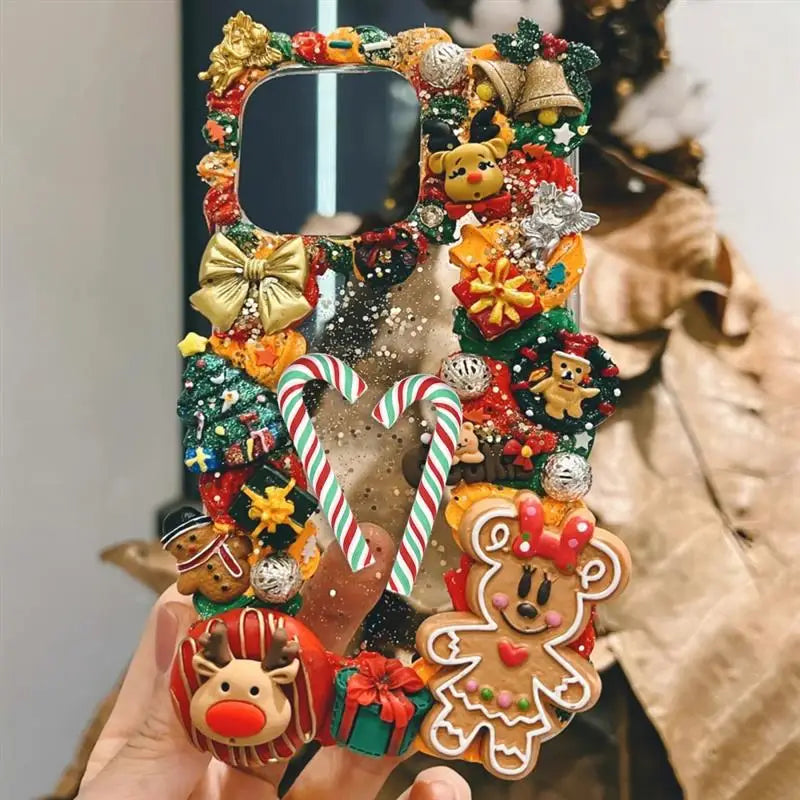 Kawaii Resin Candy Cane Cabochons – Christmas Flatback Craft Decorations (15/30/60/90PCS)