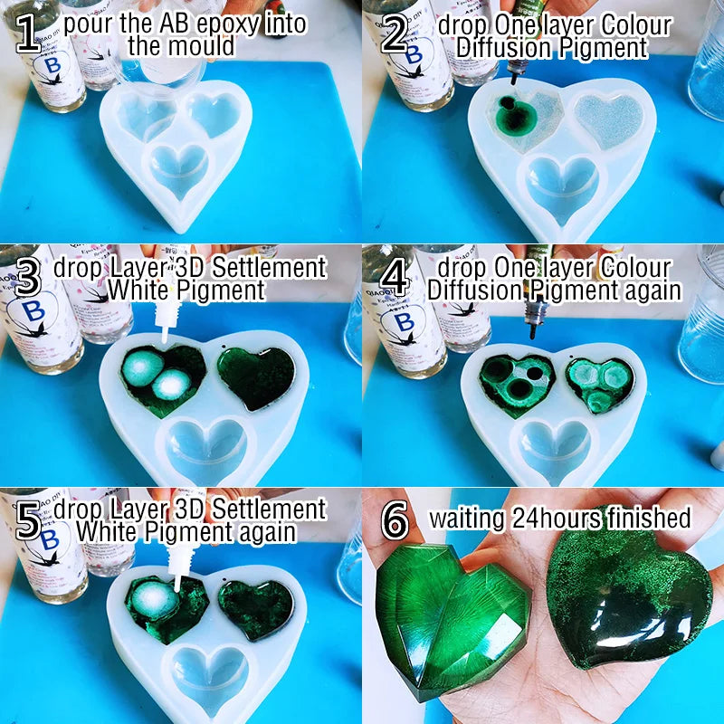 Alcohol Ink Resin Pigment Set – Epoxy Art Colorant Kit