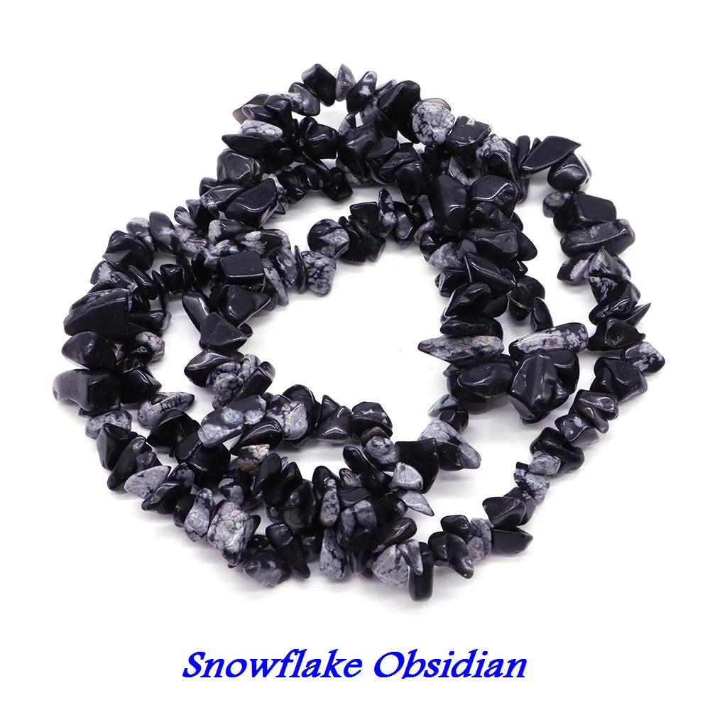 Natural Aquamarine Quartz Beads – Freeform Chips for DIY Jewelry & Crafts