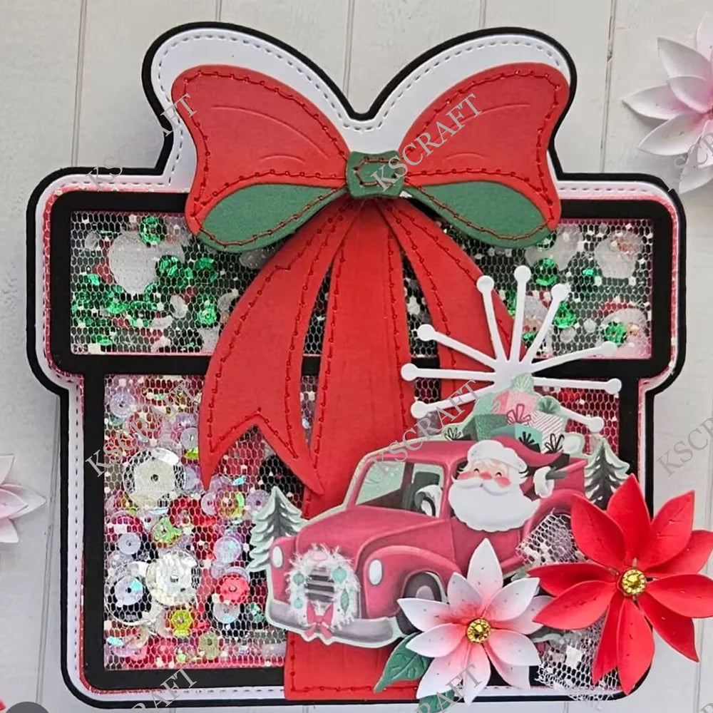 KSCRAFT Mini Album & Present Box Cutting Dies – DIY Scrapbooking Tool