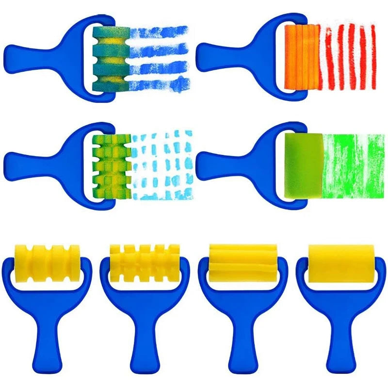 Painting Sponge Brush Set – Kids’ Art Tools for DIY Crafts & Drawing
