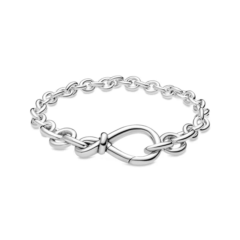 Adjustable 925 Sterling Silver Bracelet – DIY Fashion Charm Jewelry for Women