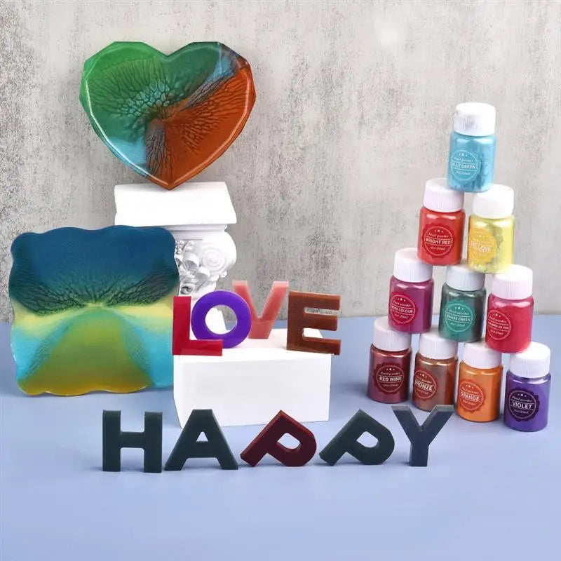 Pearlescent Mica Pigments – Resin Dye Powder Set