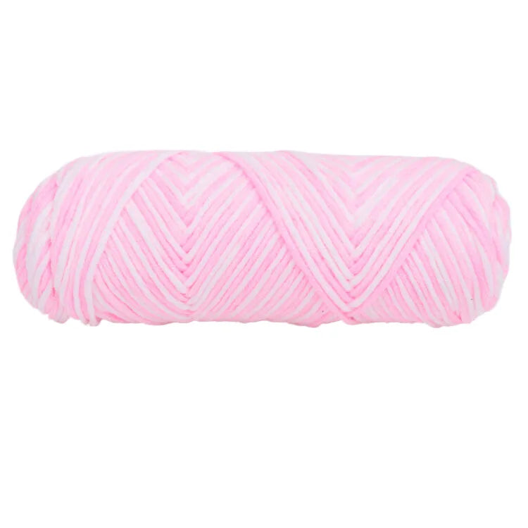 100g Milk Cotton Yarn – Soft Acrylic Rainbow Yarn for Knitting & Crochet