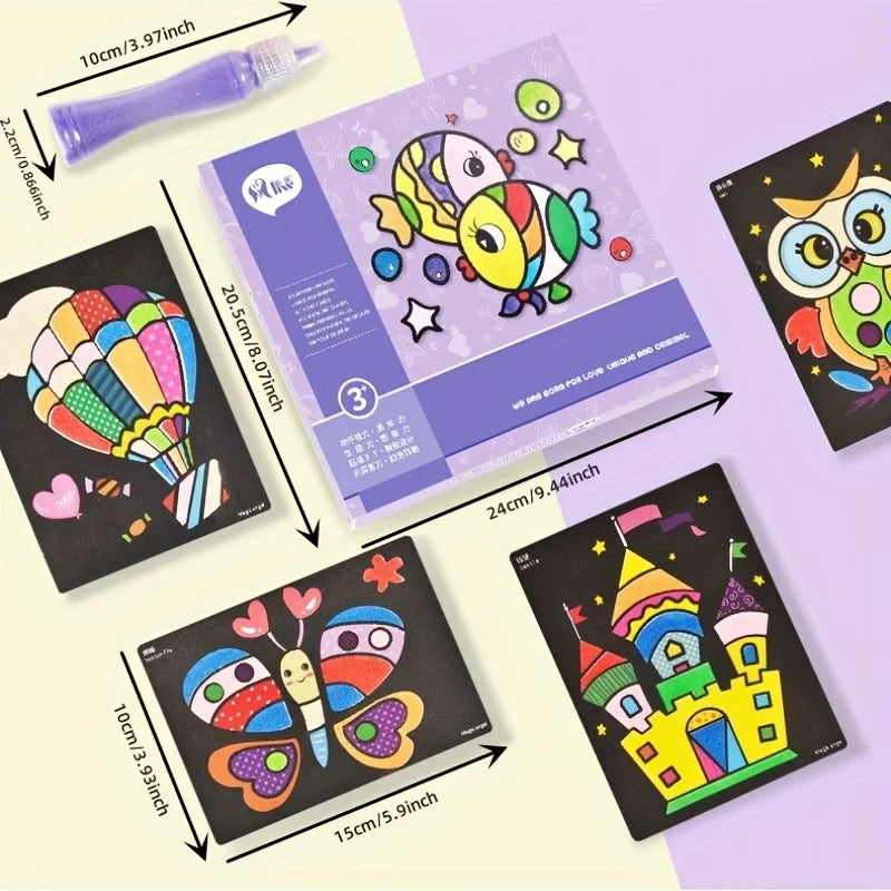 Children’s Sand Painting DIY Craft Kit – Colorful Creative Art Set