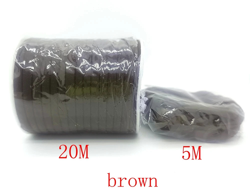 5mm Elastane Cord – Plain Color Hollow Stitched Elastic Band (46 Colors)