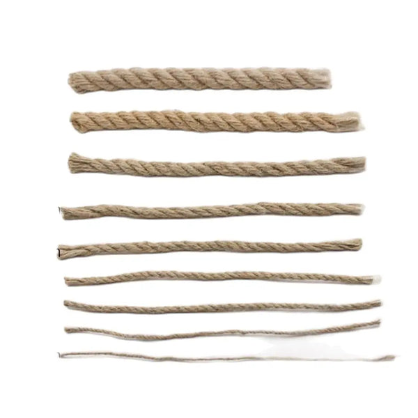 Natural Jute Rope – 1–14mm Rustic Hemp Cord for DIY Crafts & Décor
