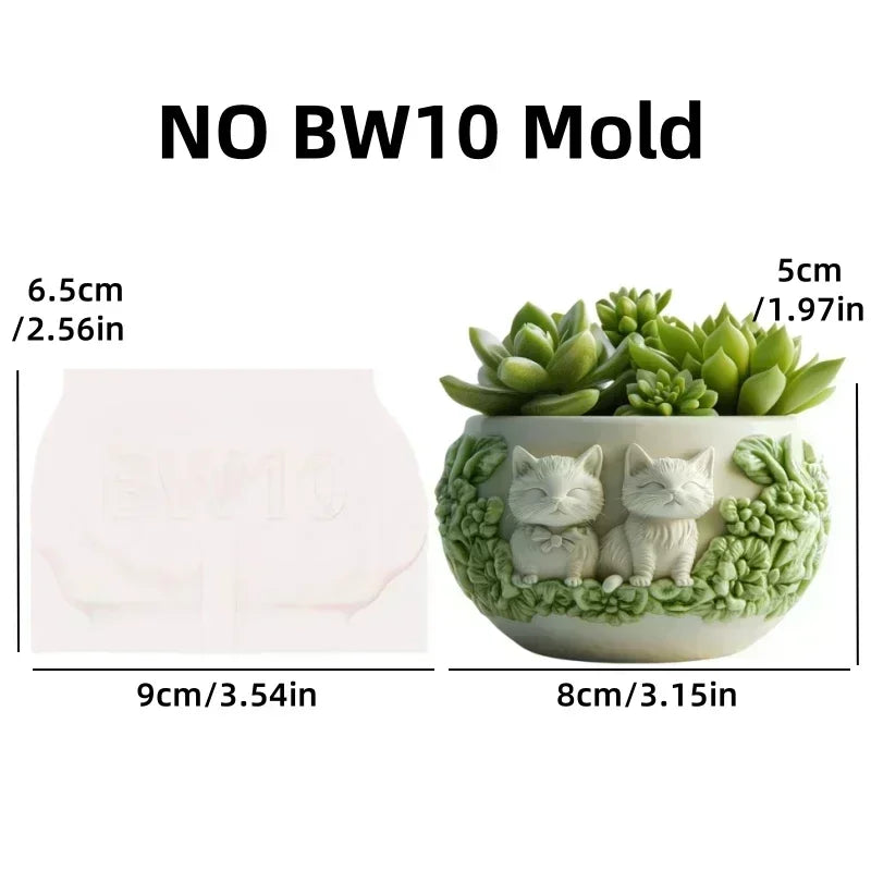 Mountain Landscape Silicone Mold – DIY Resin Planter, Trinket Box & Candle Cup