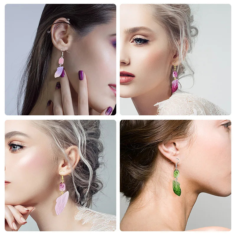 DIY Earring & Charm Mold – Heart, Leaf, Moon Shapes