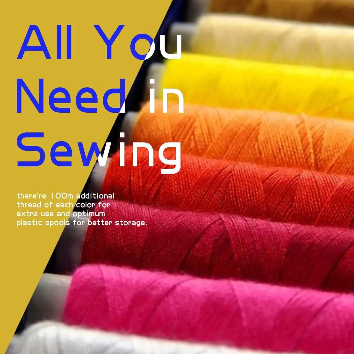 Complete Sewing Kit – Threads, Needles, Scissors & Accessories (Home & Travel)