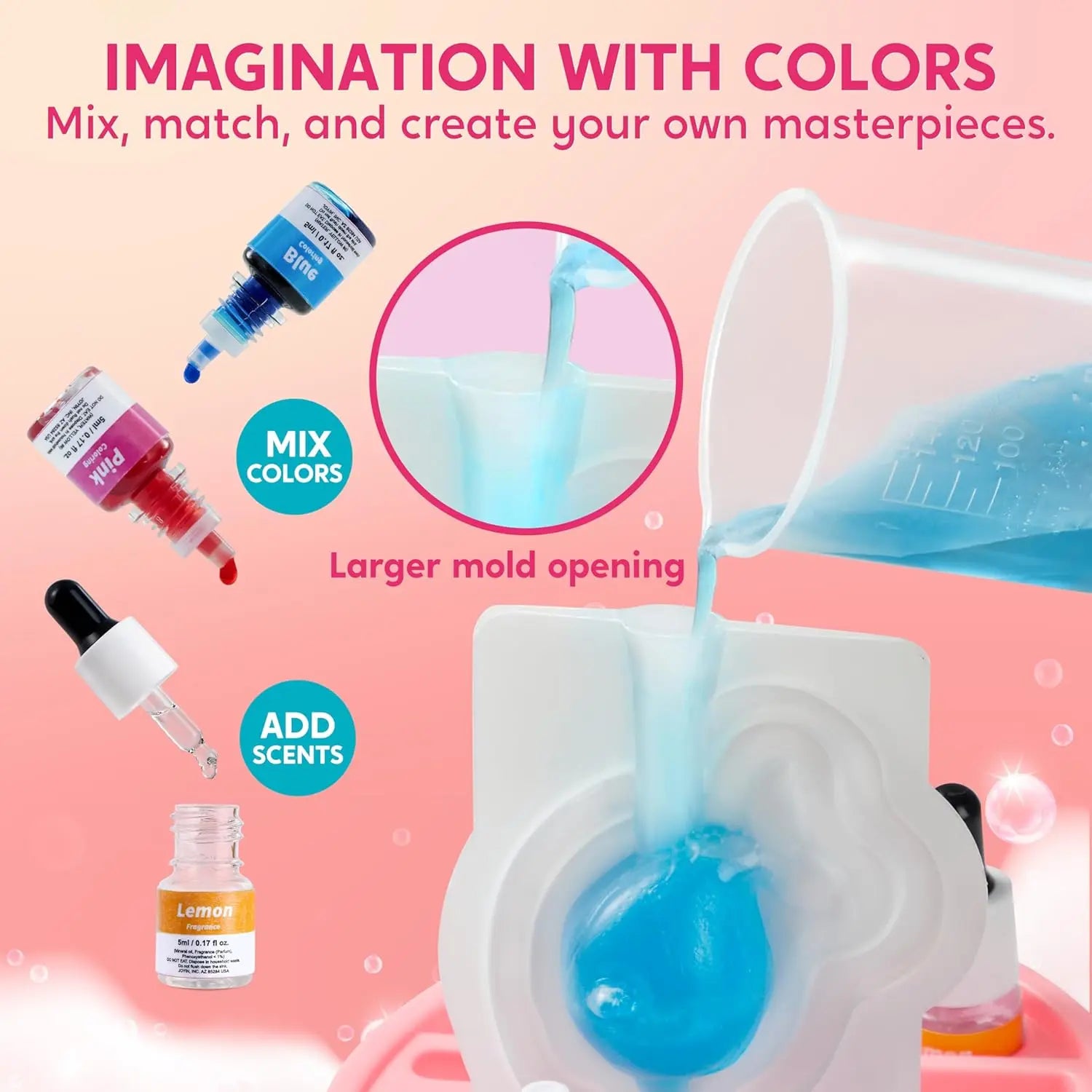 JOYFY Unicorn Soap Making Kit – DIY STEM Craft for Kids & Teens