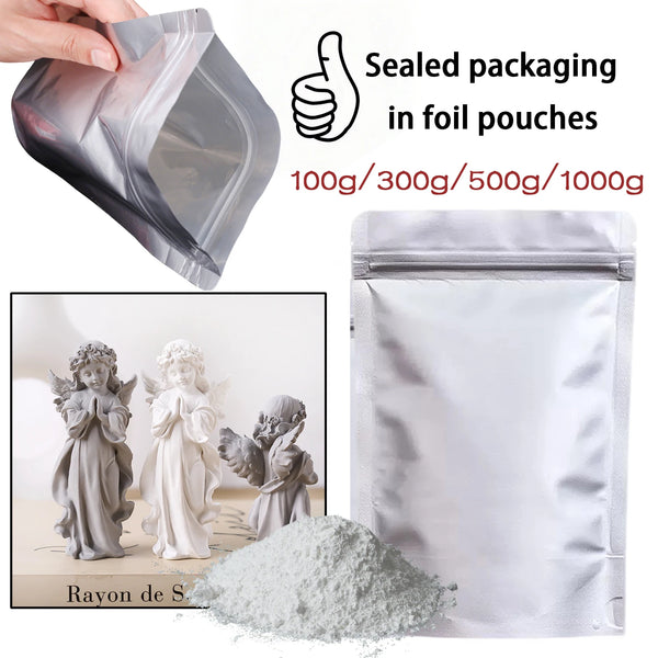DIY Resin & Plaster Powder – White Gypsum Clay for Crafting, Dolls & Cement Projects