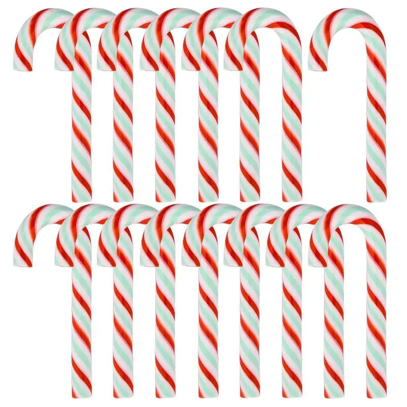 Kawaii Resin Candy Cane Cabochons – Christmas Flatback Craft Decorations (15/30/60/90PCS)