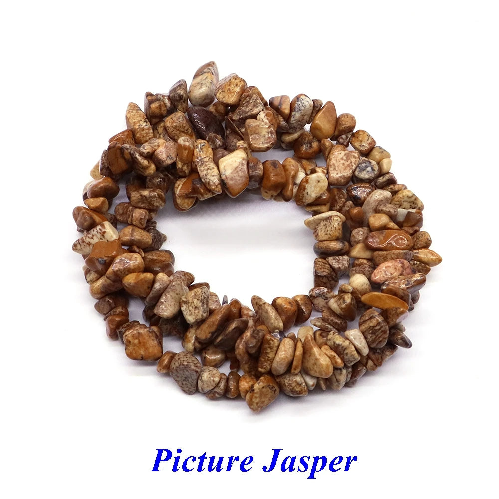 Natural Aquamarine Quartz Beads – Freeform Chips for DIY Jewelry & Crafts