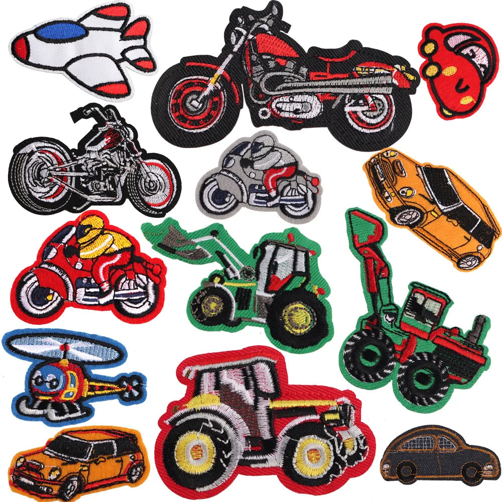 Random Mix Embroidered Iron-On Patches – DIY Clothing & Jeans Applique