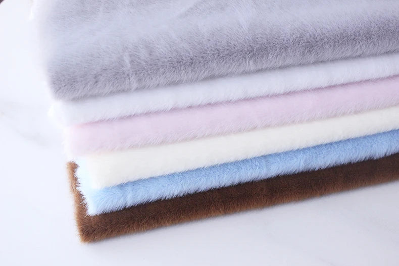 5mm Soft Plush Fabric – Thick Faux Fur for DIY Crafts & Sewing