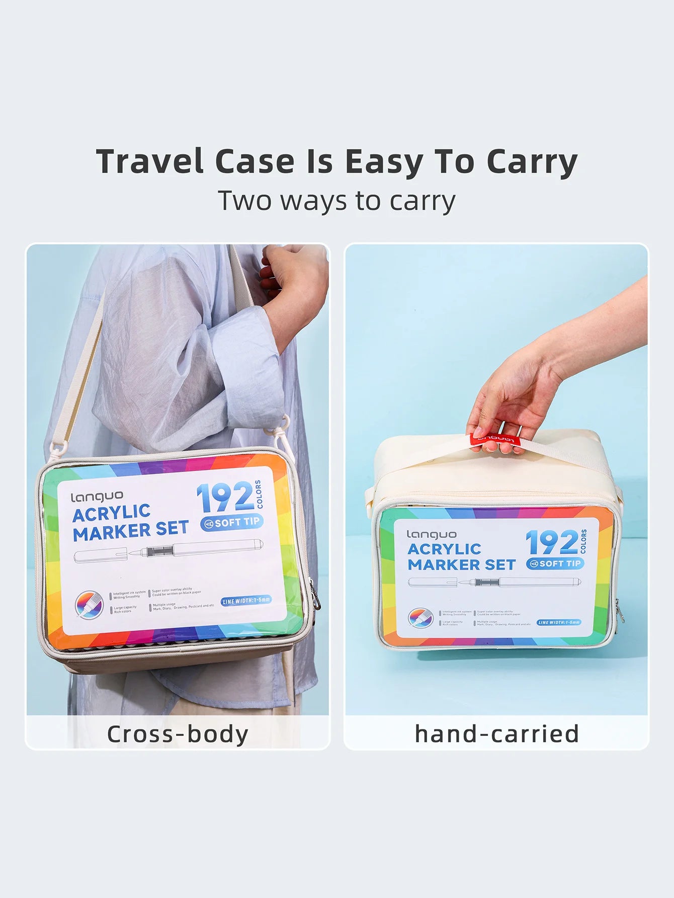 Acrylic Marker Pen Set – 9PCS Soft Brush DIY Paint Art Markers for Students