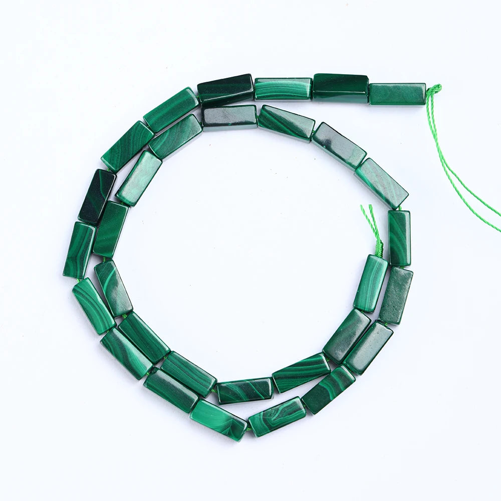 Natural Malachite Beads – Rice & Tubular Loose Beads for DIY Jewelry