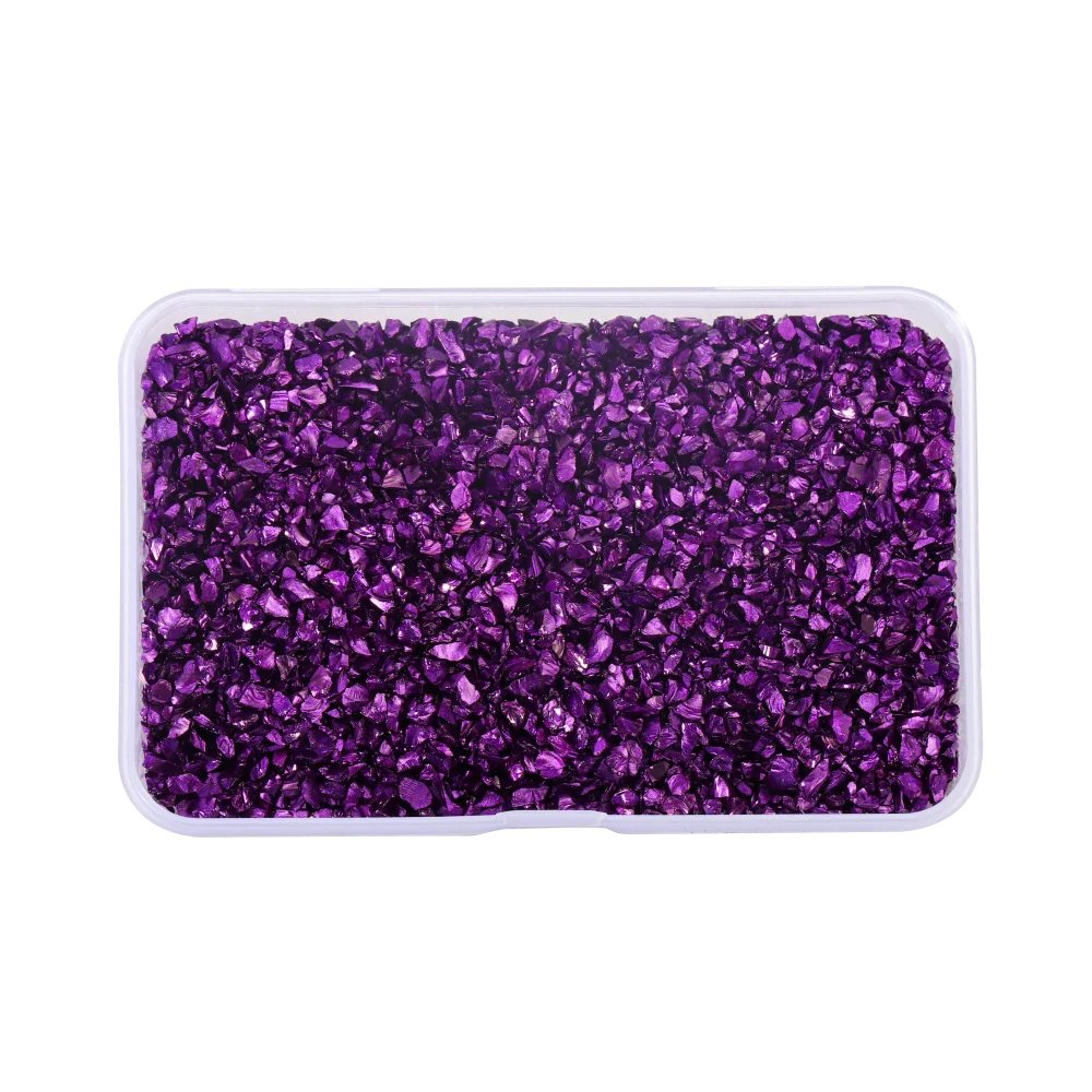 30g Crushed Glass Stones – Irregular Resin Fillers for DIY Epoxy Crafts & Nail Art