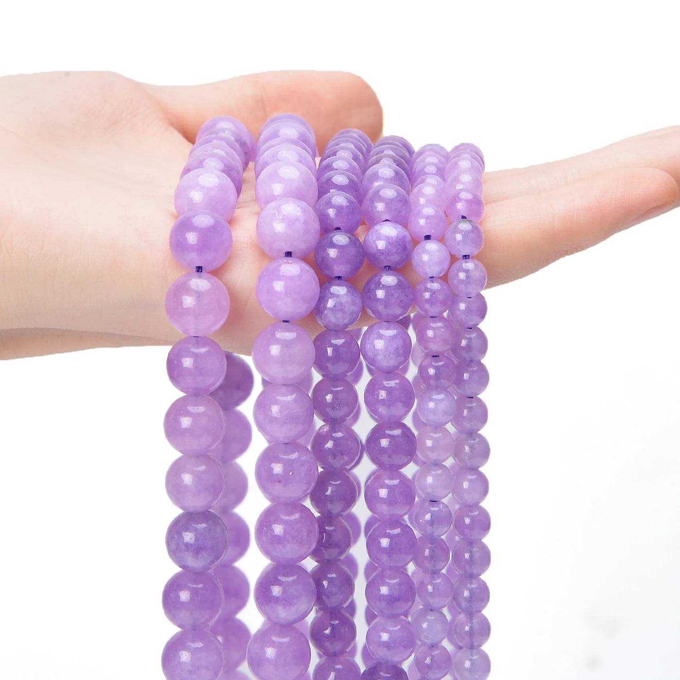 Purple Natural Stone Beads – Amethyst, Agate & Tourmaline for DIY Jewelry