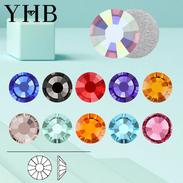 YHB Cold-Fix Crystal Rhinestones – 101–133 PCS for DIY Crafts