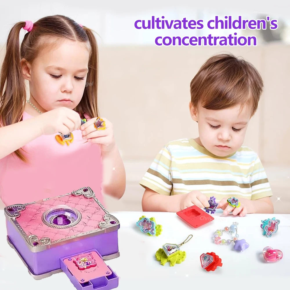 Magic 3D DIY Jewelry Making Kit – Rings & Keychain Craft Set