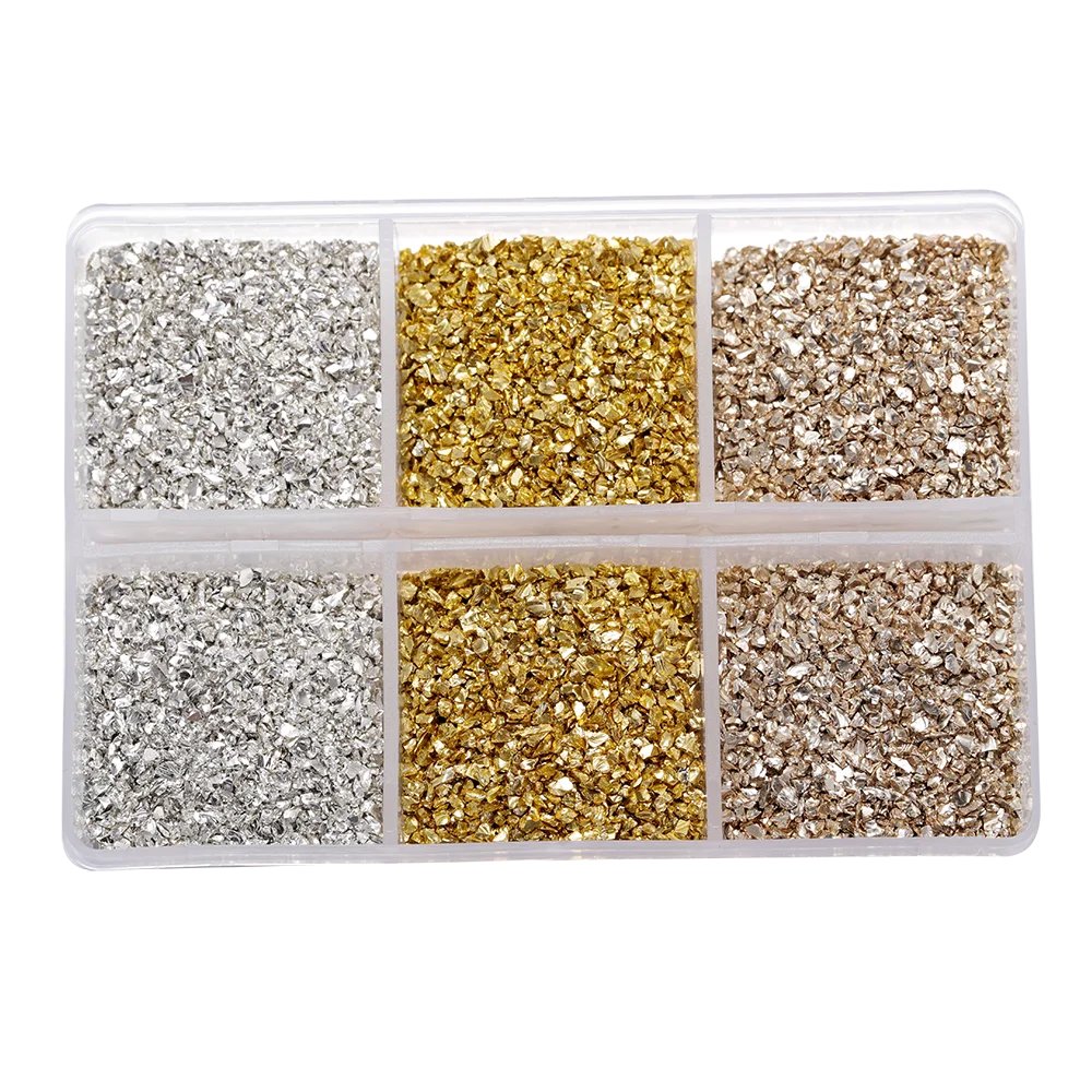 30g Crushed Glass Stones – Irregular Resin Fillers for DIY Epoxy Crafts & Nail Art