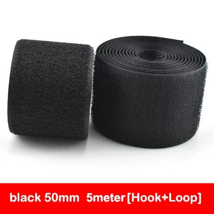Hook & Loop Sewing Fastener Tape – Non-Adhesive Nylon (5M/Pair, 16–150mm)