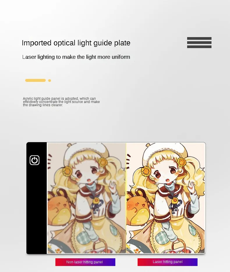 LED Drawing Copy Pad – 3-Level Dimming Art Board