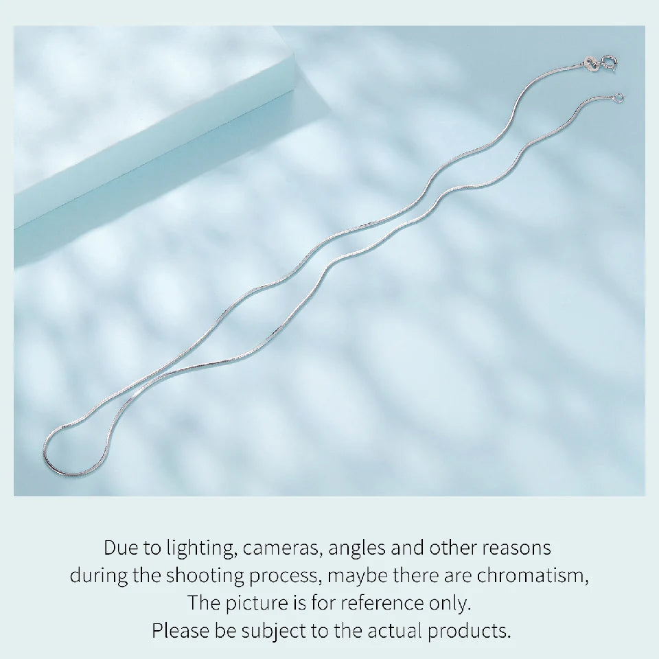 Gold Over 925 Sterling Silver Snake Chain Necklace