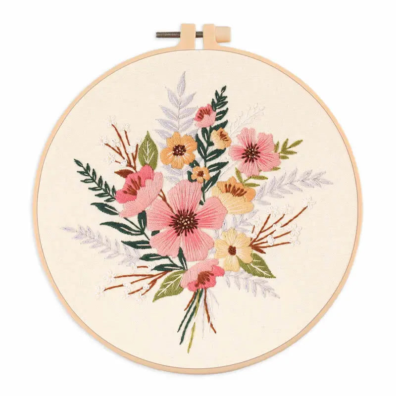 Embroidery Kit for Beginners – Fabric Cross Stitch Kit for Adults DIY