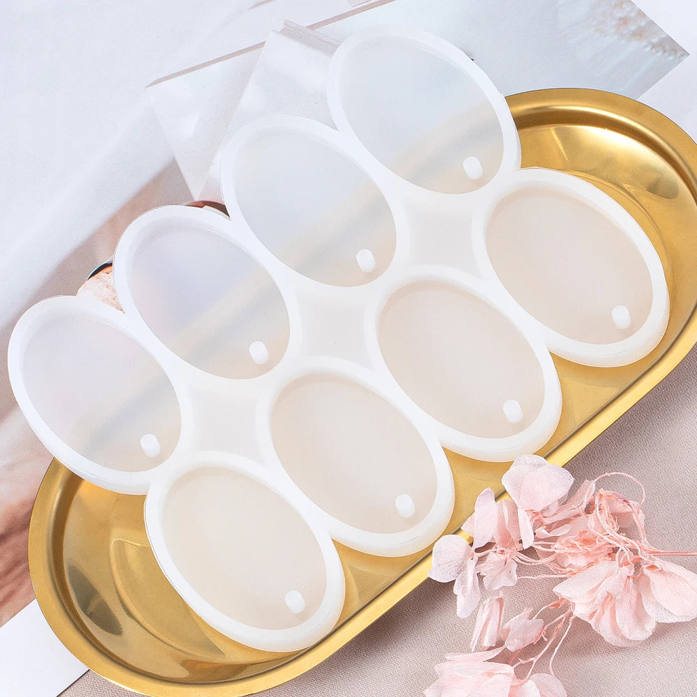 Round & Oval Silicone Mold – DIY Resin Jewelry Making