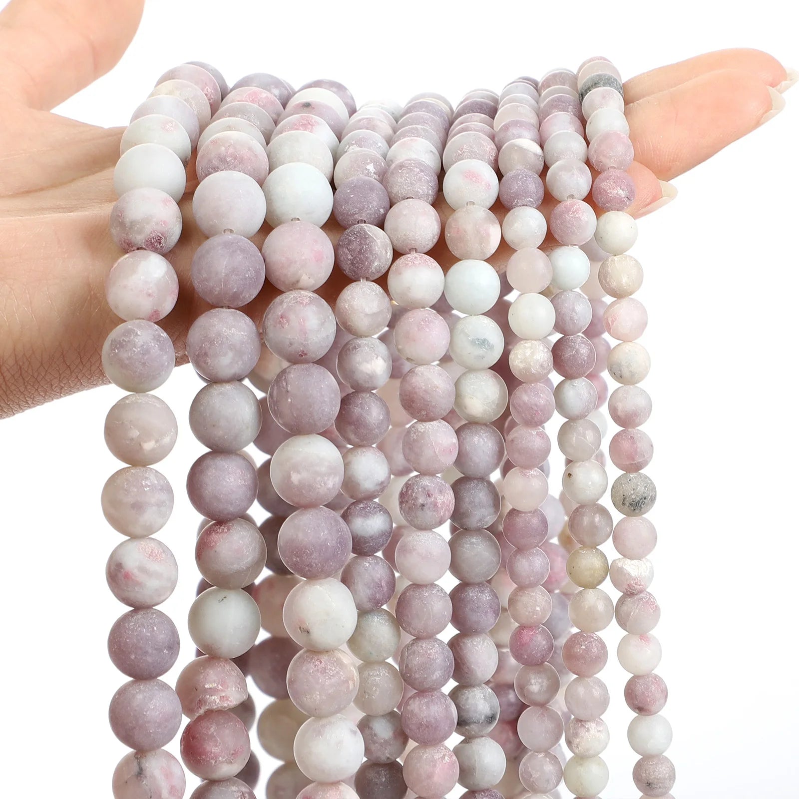 Purple Natural Stone Beads – Amethyst, Agate & Tourmaline for DIY Jewelry