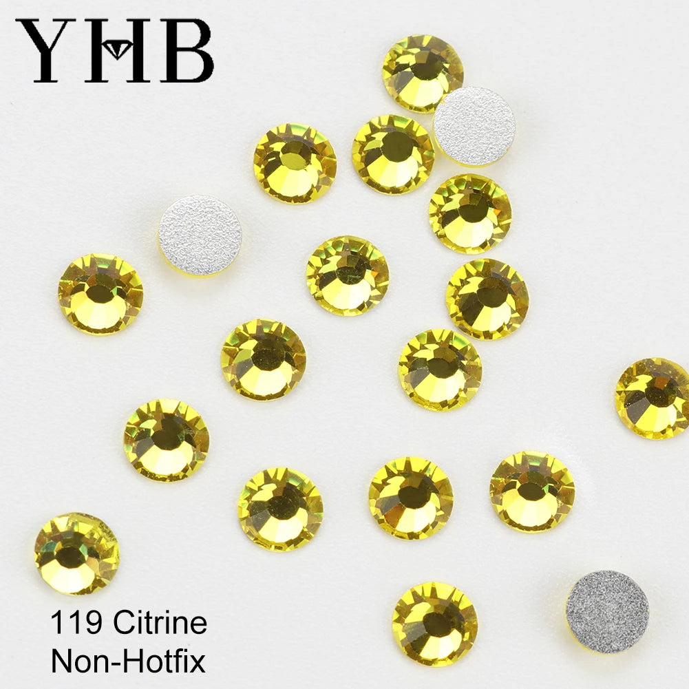 YHB Cold-Fix Crystal Rhinestones – 101–133 PCS for DIY Crafts