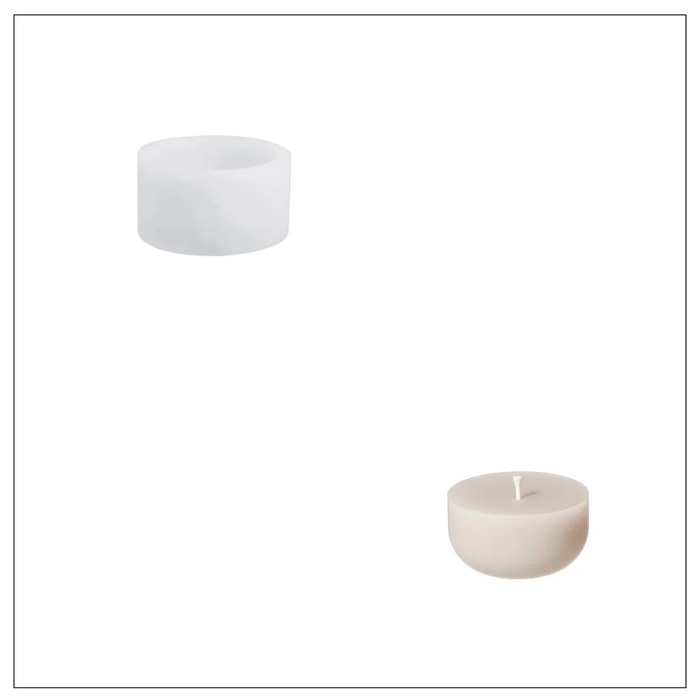 Twinkle Bauble Candle Jar Silicone Mold – 4oz Concrete Jesmonite Mold for DIY Candle Making & Christmas Home Décor