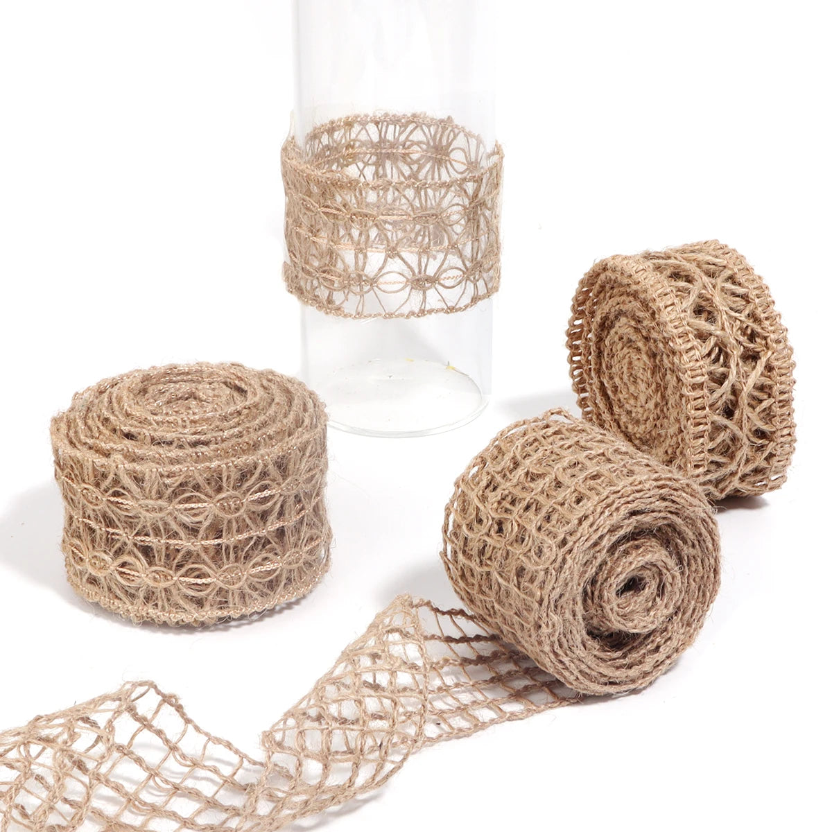 Linen Burlap Ribbon – 5/10M Craft & Gift Packaging Webbing