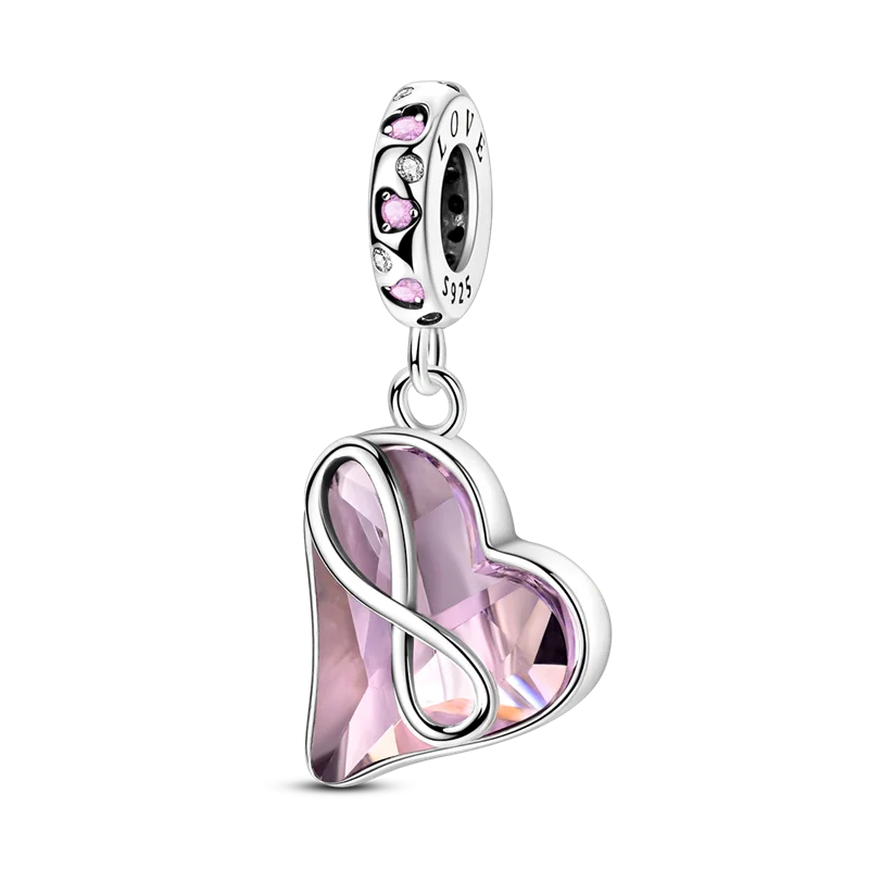 925 Sterling Silver Pink Ballet Girl Pendant – DIY Jewelry Charm for Bracelet & Necklace