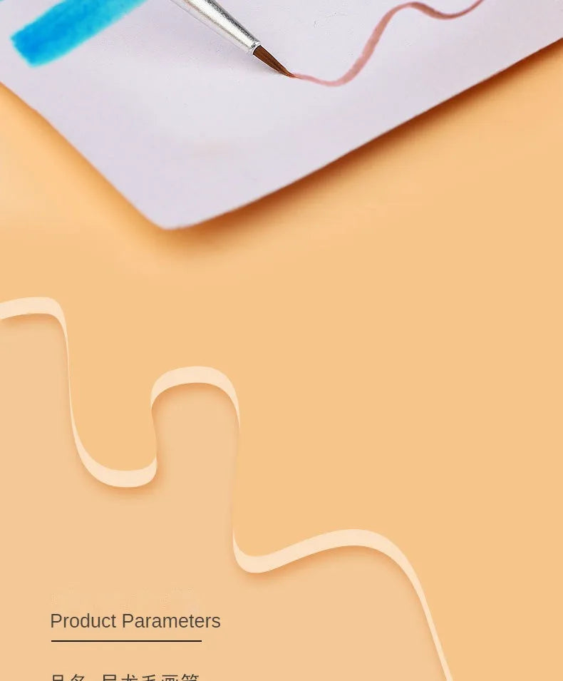 Nylon Hair Paint Brushes – Round & Flat Brush Set for Oil, Acrylic & Watercolor