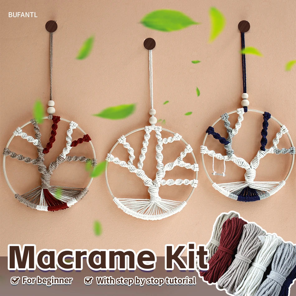 Bohemian Life Tree Wall Hanging DIY Weaving Kit