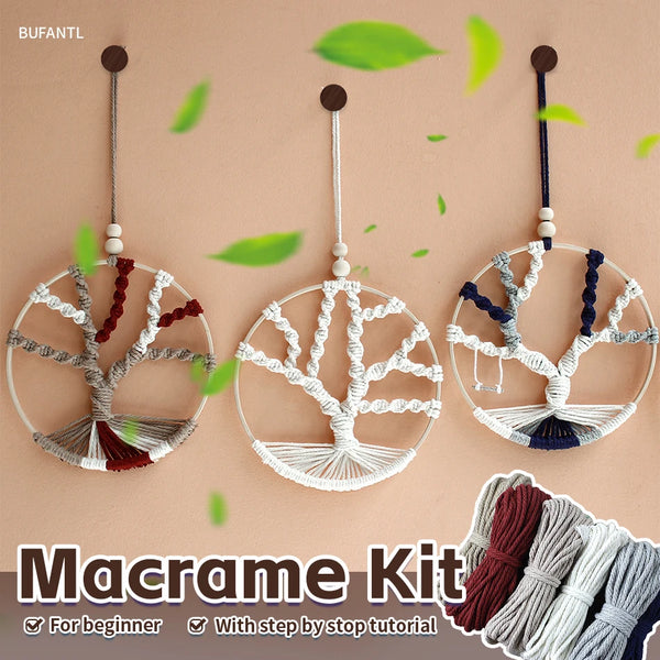 Bohemian Life Tree Wall Hanging DIY Weaving Kit