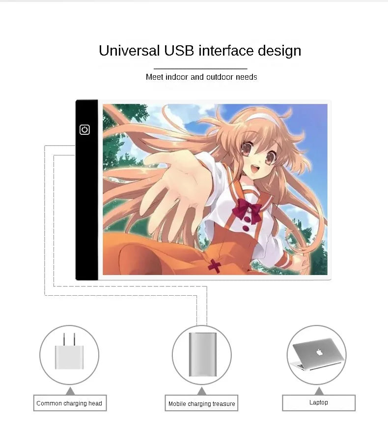 LED Drawing Copy Pad – 3-Level Dimming Art Board