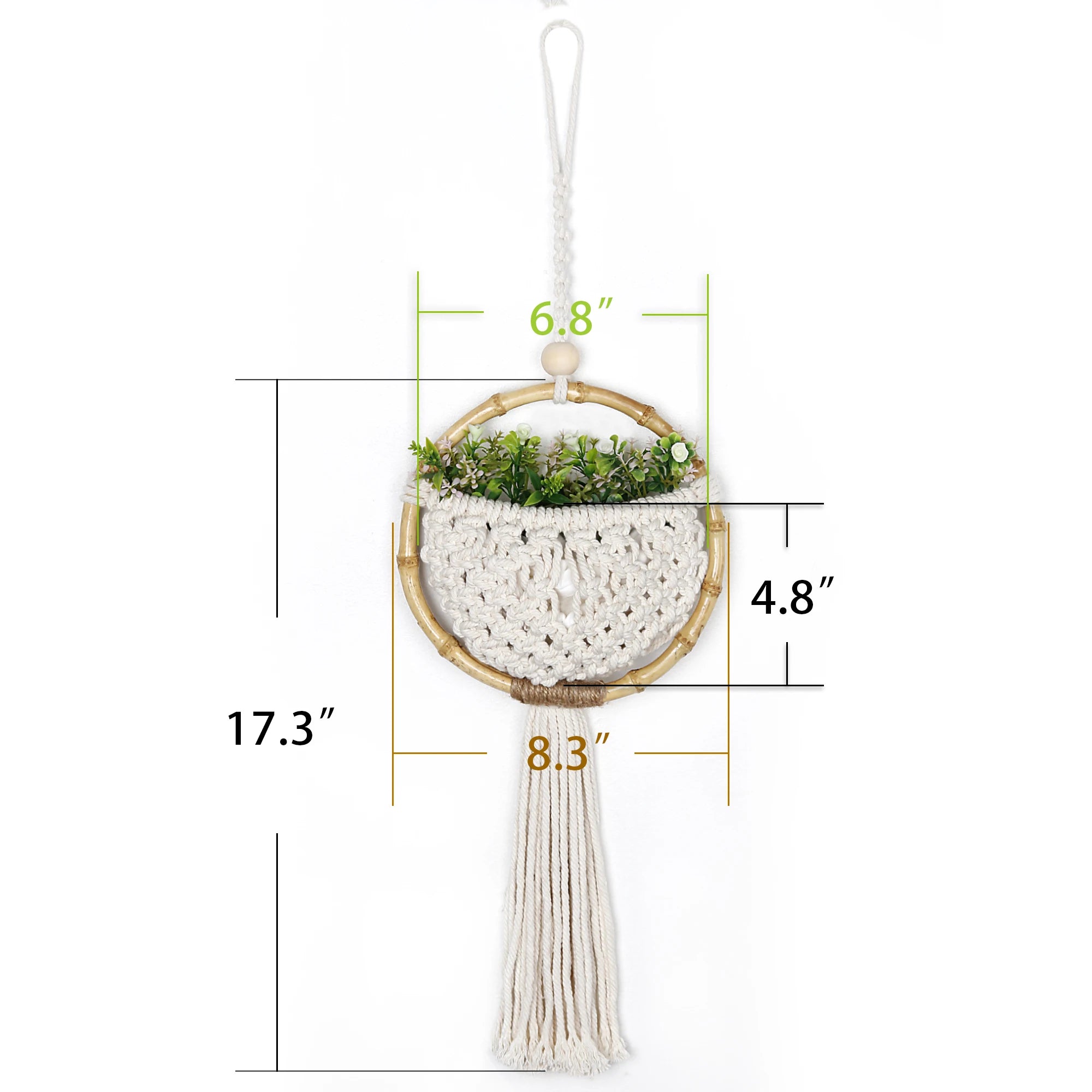 Nordic Round Macrame Wall Hanging – Boho Woven Door & Dorm Decor
