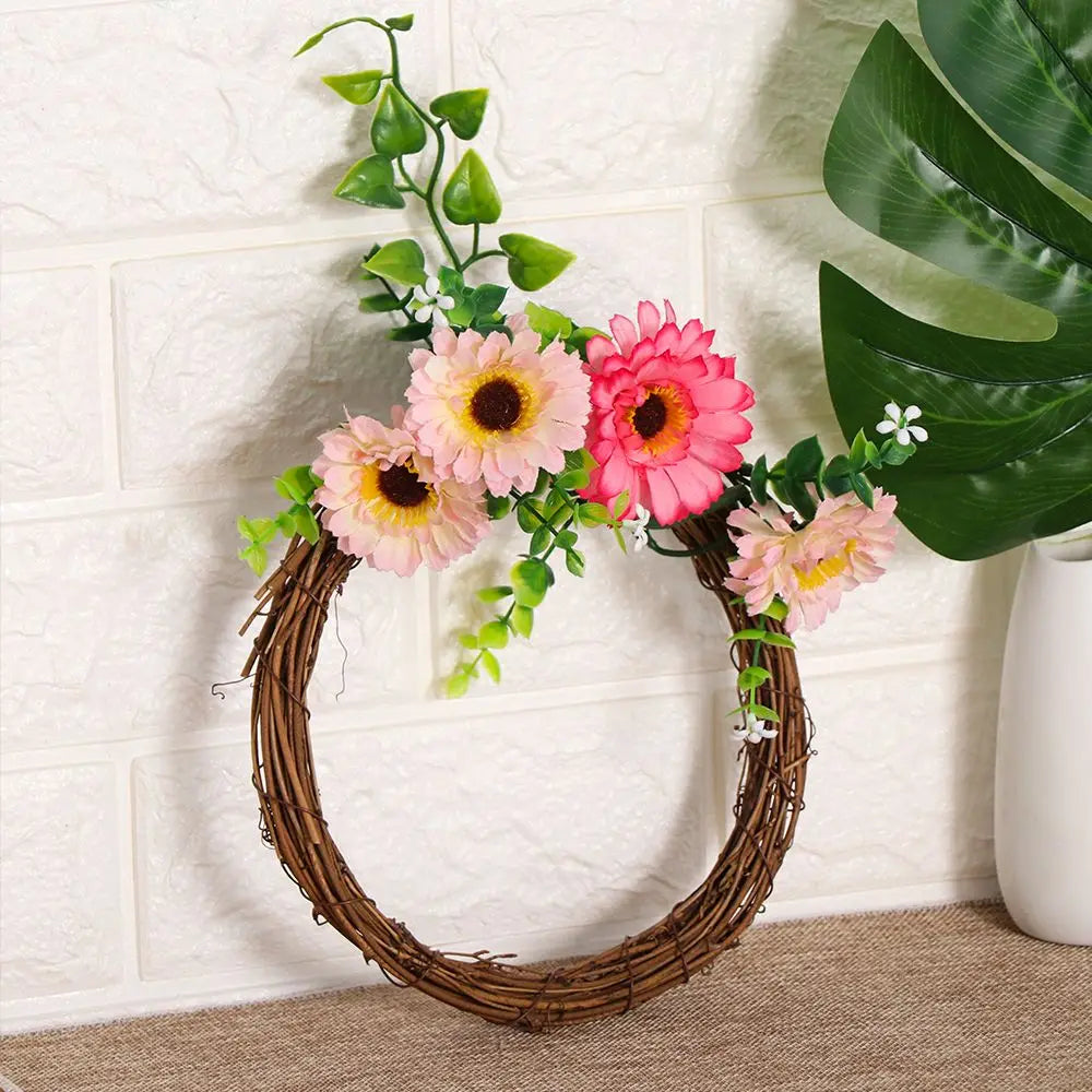 Christmas Wicker Vine Wreath – Artificial Rattan Garland Ring (8–30CM)