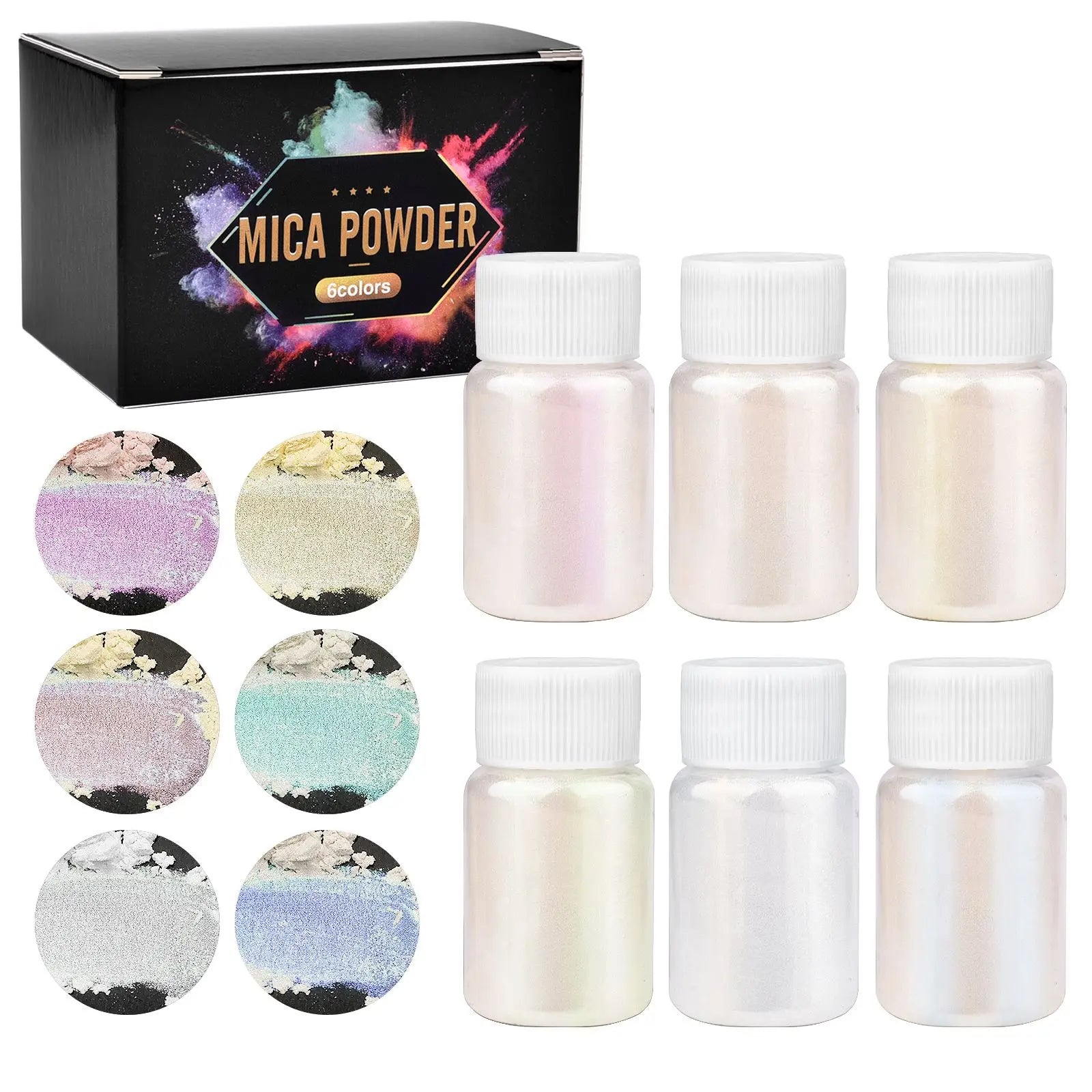 6 Color Pearl Powder Pigment Set for Epoxy Resin DIY Crafts