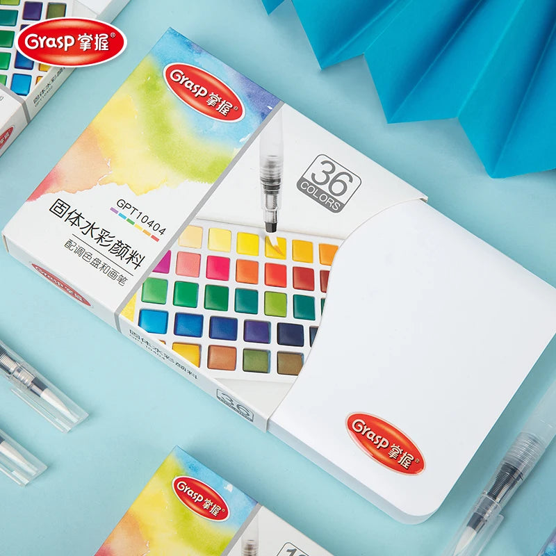 12/24/36/48 Colors Watercolor Paint Set
